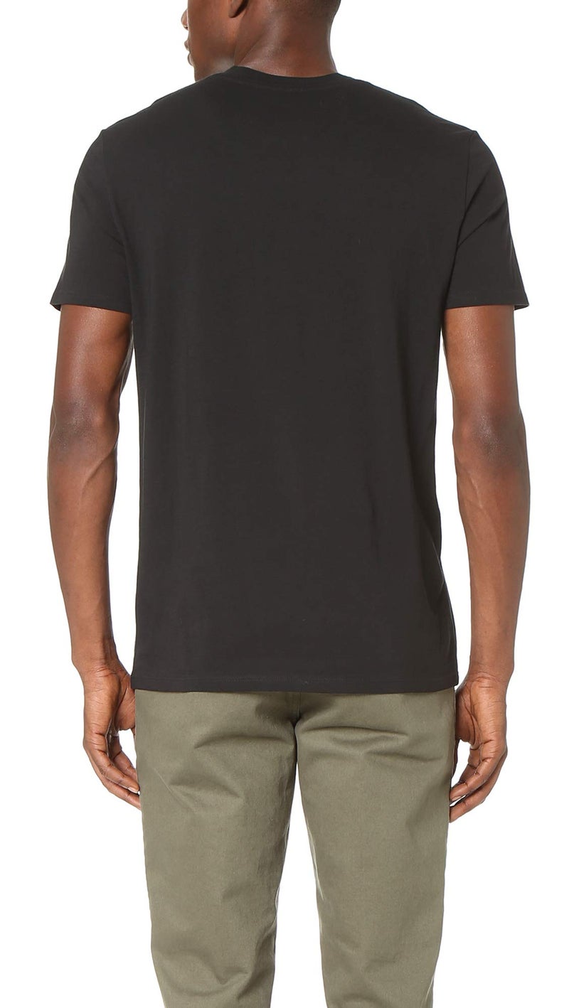 Vince Mens V-Neck T-Shirt T Shirt, Black, X-Large US - Image 1